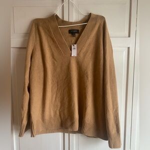 Banana Republic Tan V-Neck Sweater